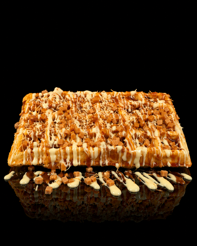 White Caramel Crunch Waffle